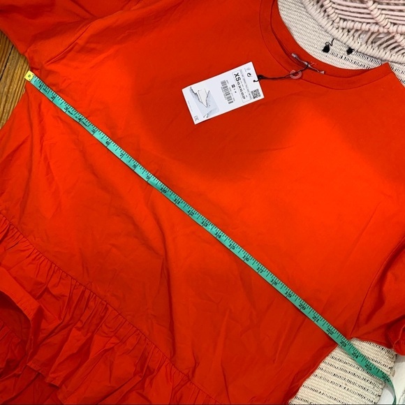 ZARA WB Ruffle T Shirt Dress Blogger Favorite - Picture 5 of 7